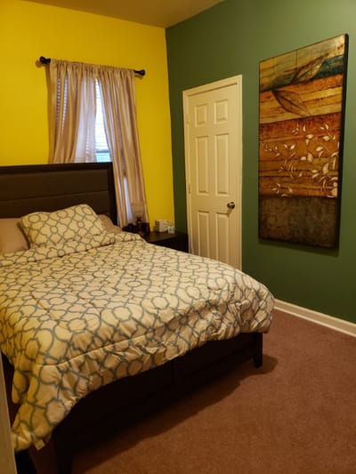 A well-furnished private resident room in assisted living