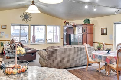 Common area with comfortable seating and decor