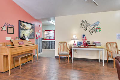 Interior common area with seating and decor