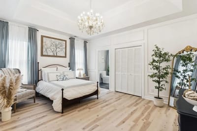 A beautifully decorated resident room with modern furnishings