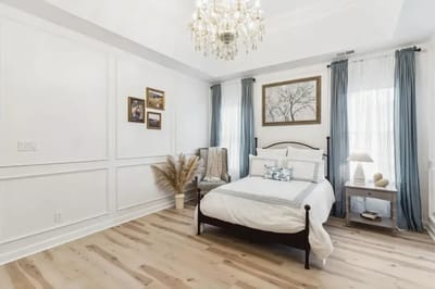 Elegant interior of a resident's bedroom