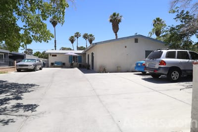 Exterior view of facility with parking area