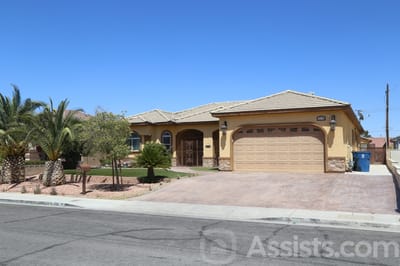 Martha’s House Senior Living, assisted living in Las Vegas, NV — Single-story residential building with landscaped front yard