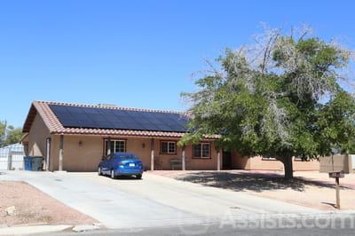 Front view of the assisted living facility building