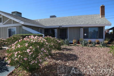 Theresiane Adult Group Care, assisted living in Las Vegas, NV — Front entrance of a single-story residential facility