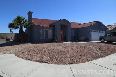 Ross Senior Residence, assisted living in Las Vegas, NV — Single-story residence with a landscaped front yard