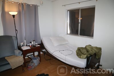 Interior view of a private resident room