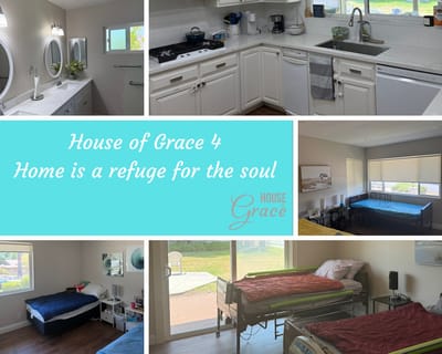 Various interior shots of resident rooms at House of Grace