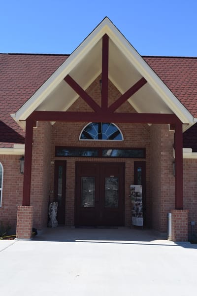 Exterior view of the entrance to Loving Care Cottage