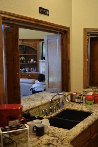 Interior view of a kitchen area in a senior living facility