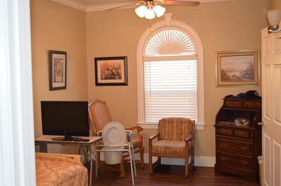 Interior view of a cozy resident room