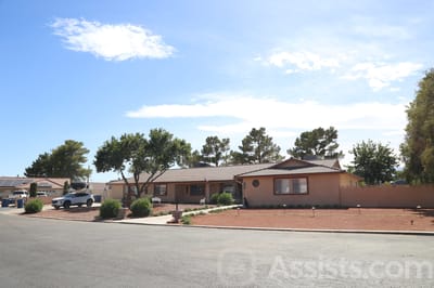 Exterior view of a senior living facility