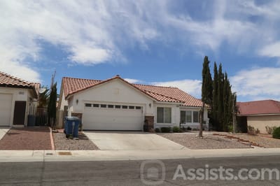 Single-story residential building with a garage