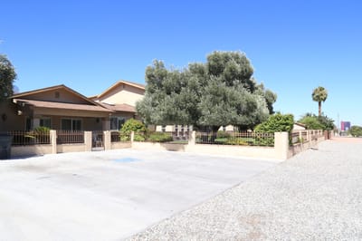 Exterior view of a senior living facility