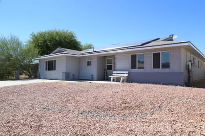 Exterior view of a senior care facility building