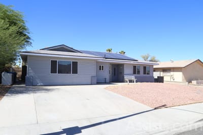 Exterior view of a senior care facility building