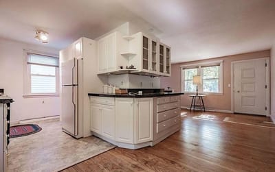 Bright kitchen area in a facility's interior