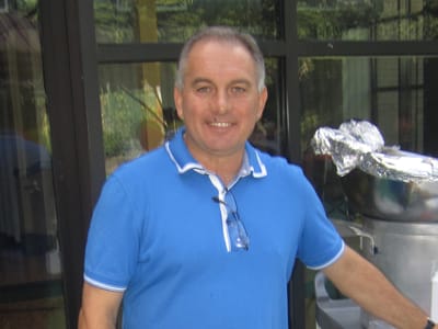 Staff member smiling in the facility