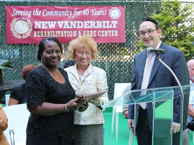 Celebration event at New Vanderbilt Skilled Nursing Facility