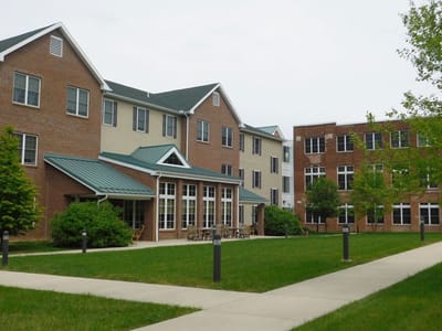 Exterior view of a nursing home facility