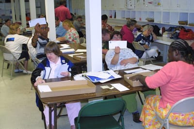 New Start Inc., assisted living in Windsor Mill, MD — People engaged in activities at a community center