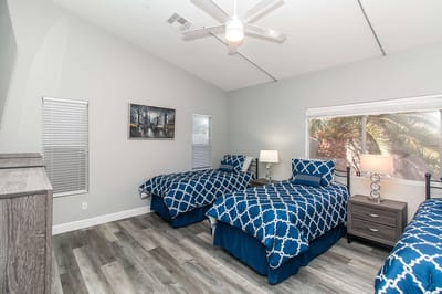 Bright, spacious resident room with two beds