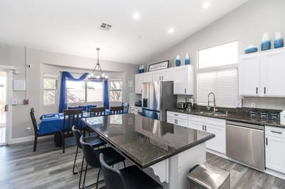 Bright, modern kitchen in a senior care facility