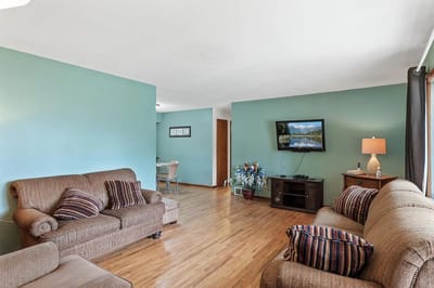 Bright and comfortable living room area