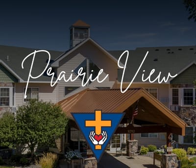 Logo of Prairie View featuring the facility's exterior