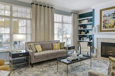 Bright and inviting common area with comfortable seating