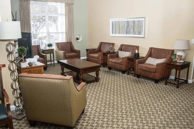 Common area with comfortable seating arrangements