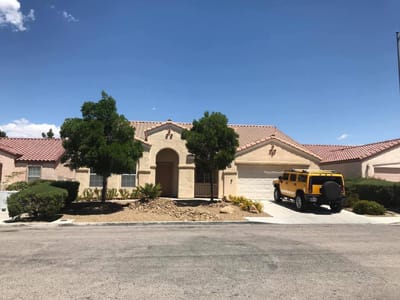 Exterior view of a residential facility with landscaping