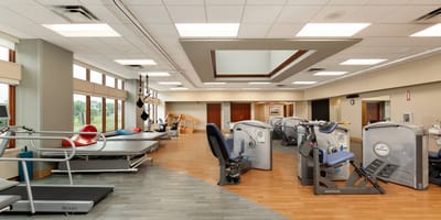 Rehabilitation gym within the care center