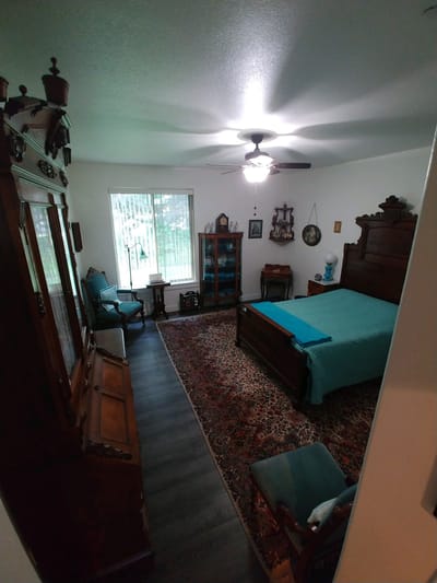 Cozy interior of a private resident room