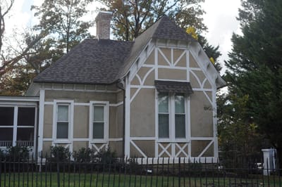 Exterior view of a building in a senior living facility