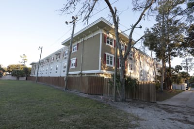 Exterior view of the Beach House facility building