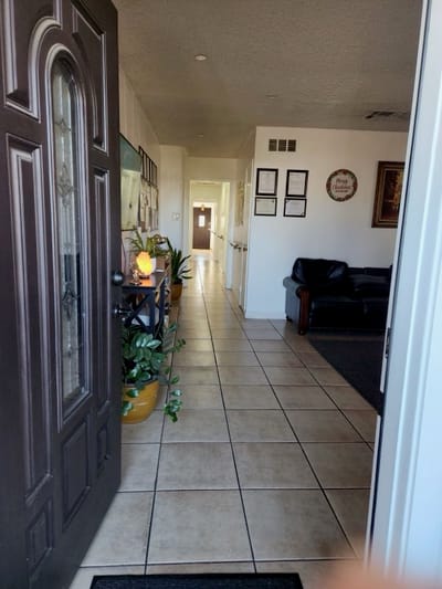 Entrance hallway of a senior living facility