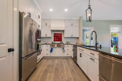 Modern kitchen in a senior living facility