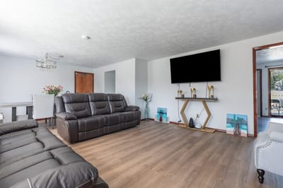 Bright common area with comfortable seating