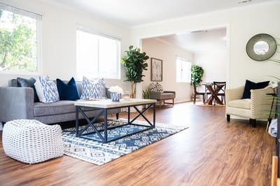 Bright and inviting common area with comfortable seating