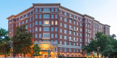 Exterior view of the Inspīr Embassy Row building