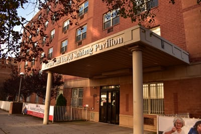 Entrance of the assisted living facility