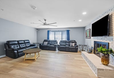 Comfortable lounge area with seating