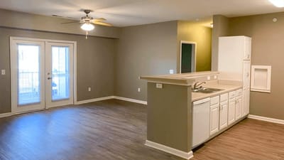 Spacious interior view of a resident’s room