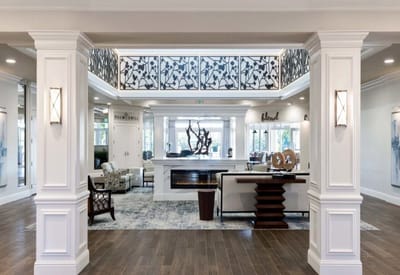 Interior view of a well-decorated common area