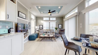 Interior common area with modern furnishings