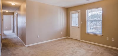 Interior view of a private resident room
