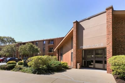 Exterior view of Sparrows Point II Apartments entrance