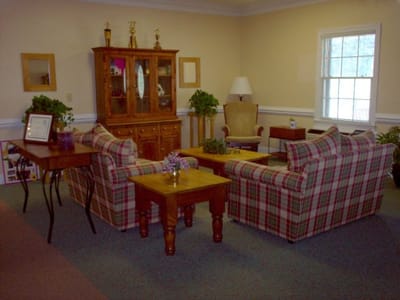 Cozy common area with comfortable seating and decor