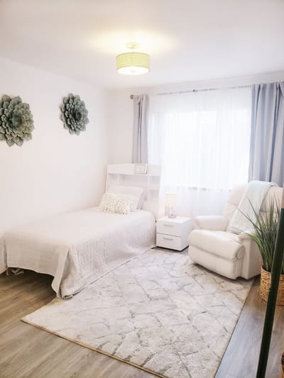 Private resident room with modern decor